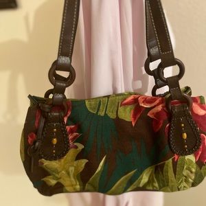FOSSIL TROPICAL PRINT VINTAGE Shoulder bag